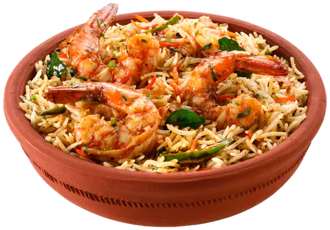 Succulent Prawns Biryani